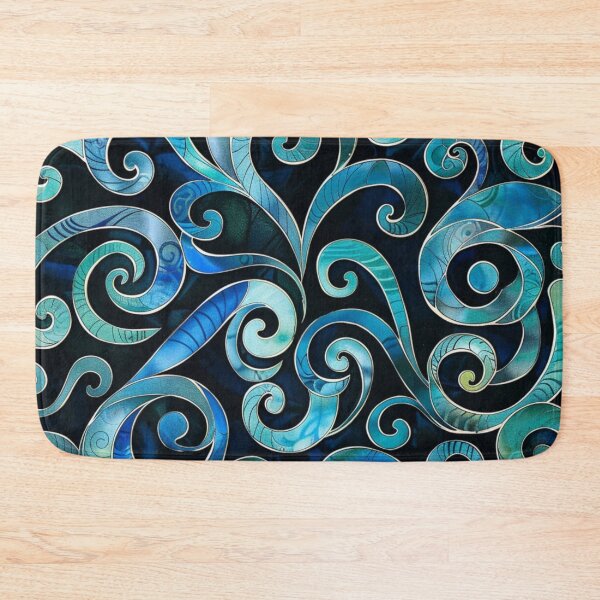 Item preview, New Zealand Māori Paua Pattern Koru Design 785 designed and sold by GrinGalore.