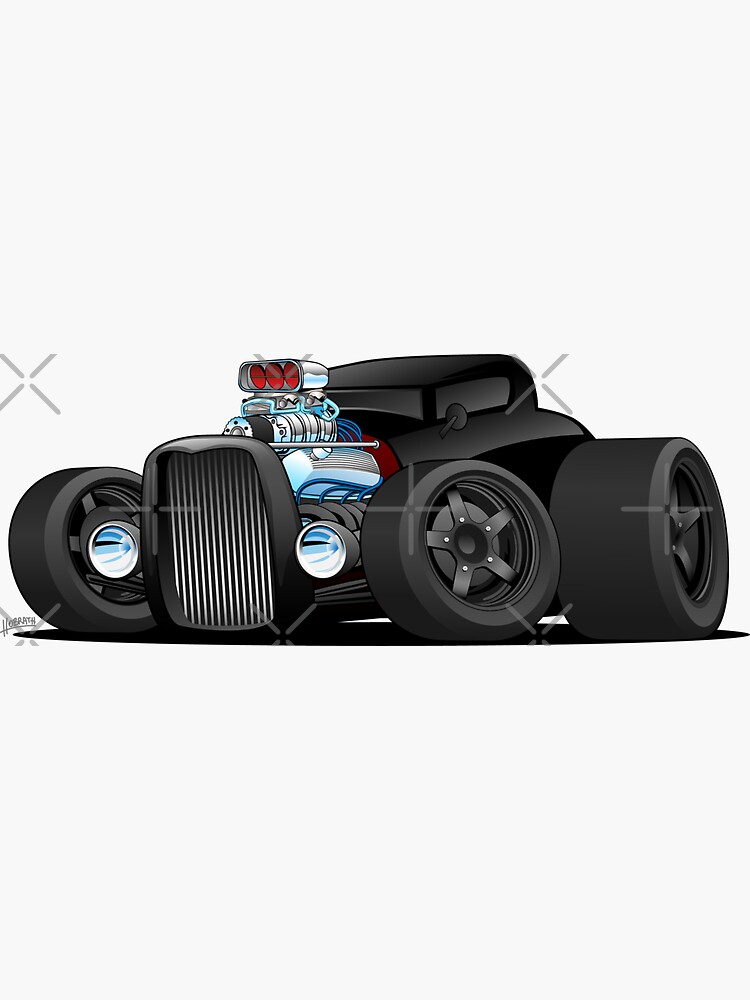 Custom Black Hot Rod Coupe by hobrath