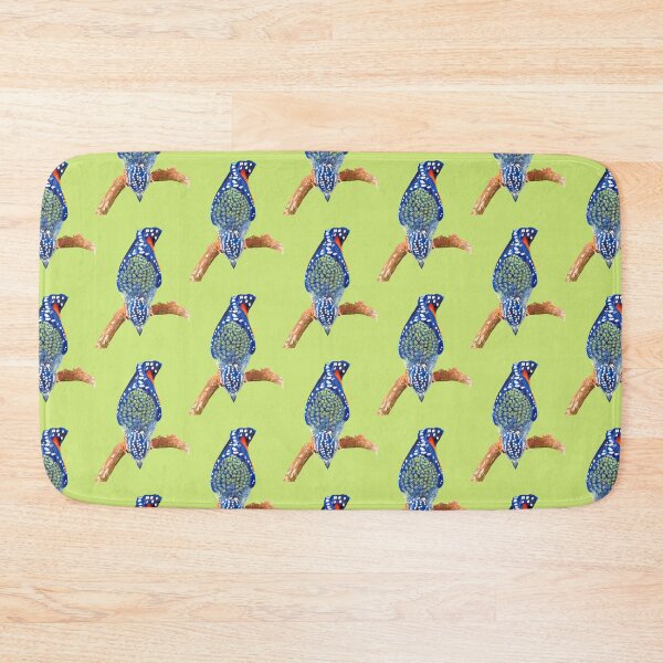 Item preview, Spotted Pardalote, Delicate and Vibrant Patterns on a Lime Green Background designed and sold by art-elodie-g.