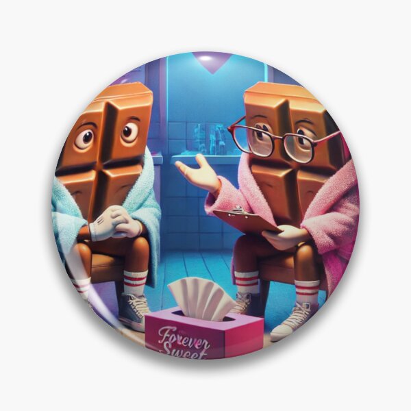 Item preview, Chocolate Therapy Session – Funny 3D Candy Romance Parody designed and sold by ComedyInkFactor.
