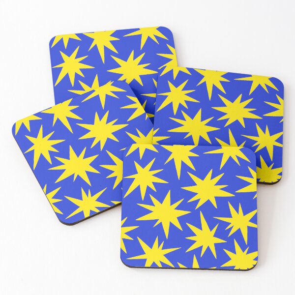 Item preview, Funky Stars Blue and Yellow designed and sold by jess-ji.
