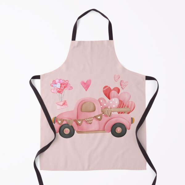 Item preview, Valentine’s Day Pink Truck with Hearts – Cute Love Illustration designed and sold by Linda Roisum.