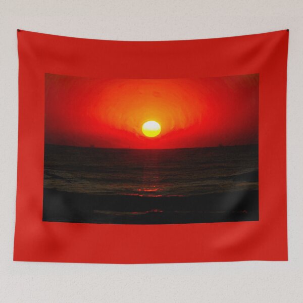 Item preview, Dramatic Red Sunrise Over the Gulf designed and sold by Debra Martz.