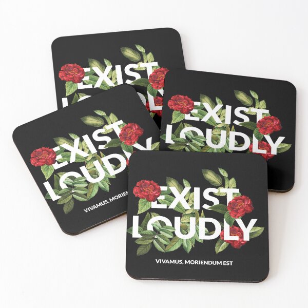 Item preview, Exist Loudly Floral Motivation Quote designed and sold by EliteWear212.