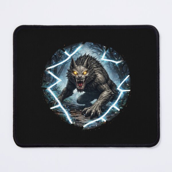 Item preview, Michigan Dogman Art Cryptid designed and sold by Planetporridge.