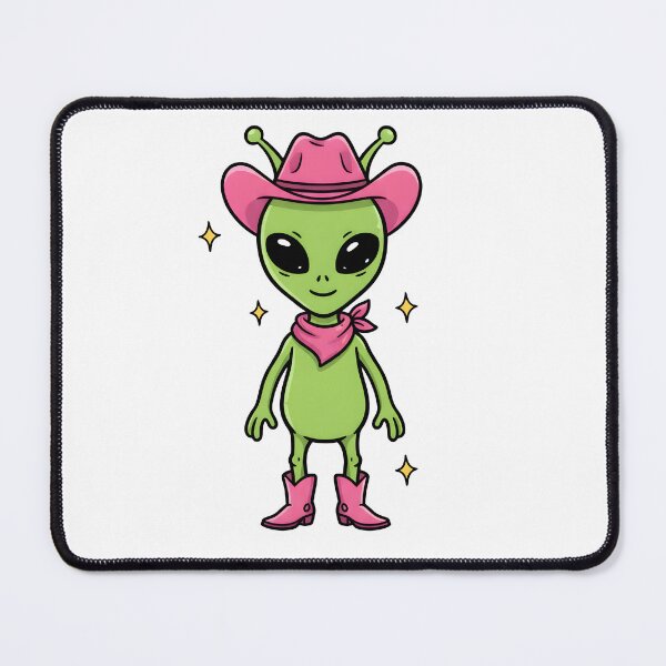 Item preview, Cute Alien Cowgirl | Kawaii Space Cowboy Illustration designed and sold by Senkov.