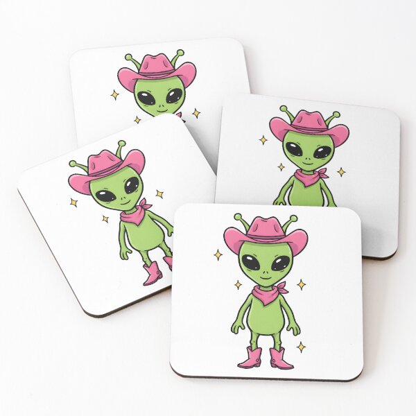 Item preview, Cute Alien Cowgirl | Kawaii Space Cowboy Illustration designed and sold by Senkov.