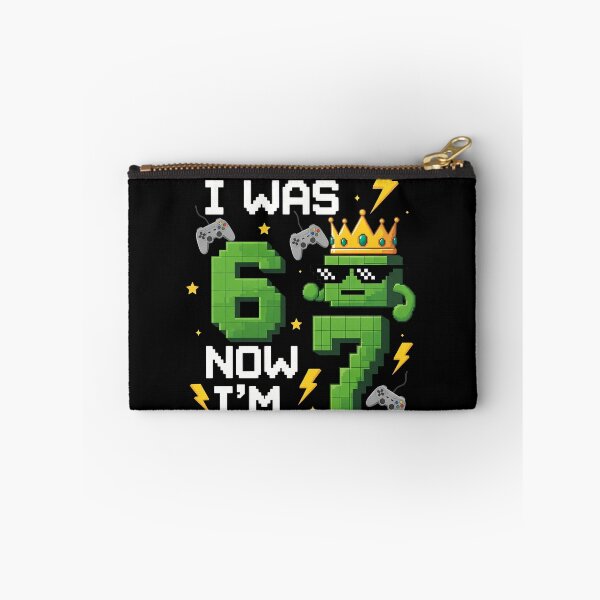 Item preview,  I Was 6 Now I'm 7 Birthday six seven meme Minecraft designed and sold by VividDripCo.