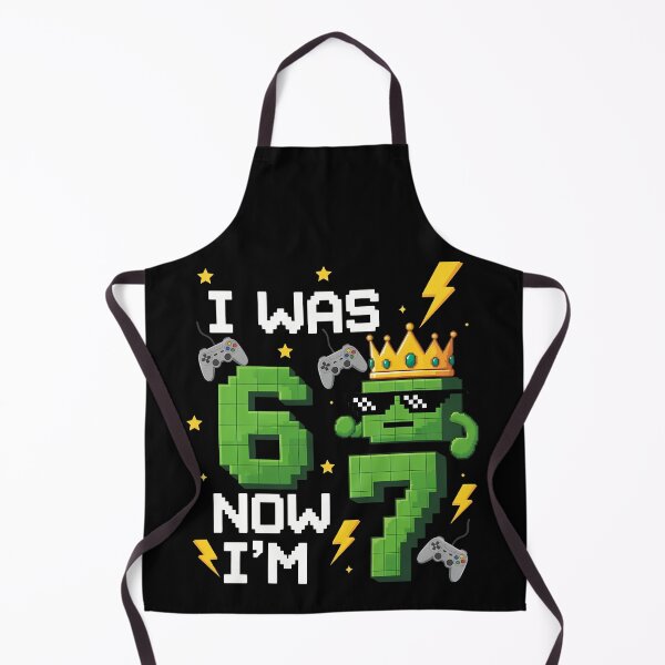 Item preview, I Was 6 Now I'm 7 Birthday six seven meme Minecraft designed and sold by VividDripCo.