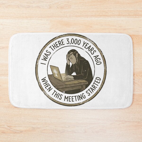 Item preview, Funny Office Humor 3000 Years Ago Meeting Meme designed and sold by Fenay Designs.