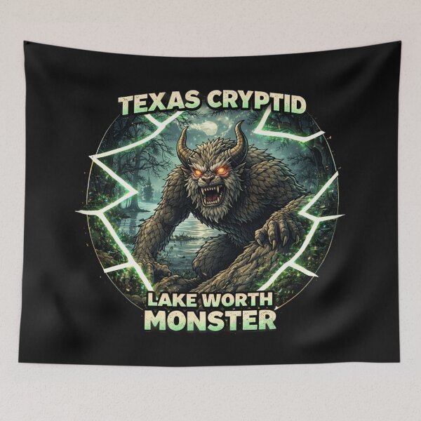 Item preview, Texas Cryptid Lake Worth Monster designed and sold by Planetporridge.