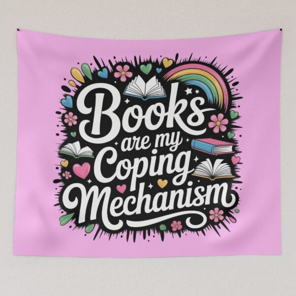 Item preview, Books are my coping mechanism  designed and sold by Roxburylane.