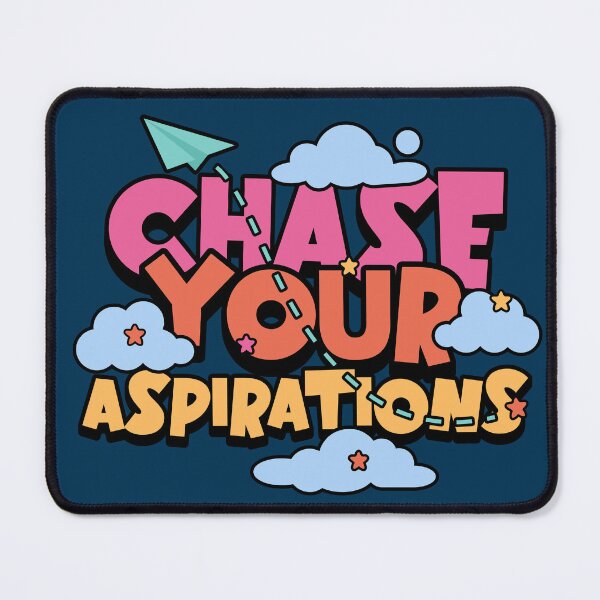 Item preview, Chase Your Aspirations - Retro Y2K Motivational Quote Graphic designed and sold by SaadArtCo.