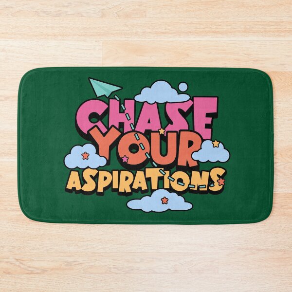 Item preview, Chase Your Aspirations - Retro Y2K Motivational Quote Graphic designed and sold by SaadArtCo.