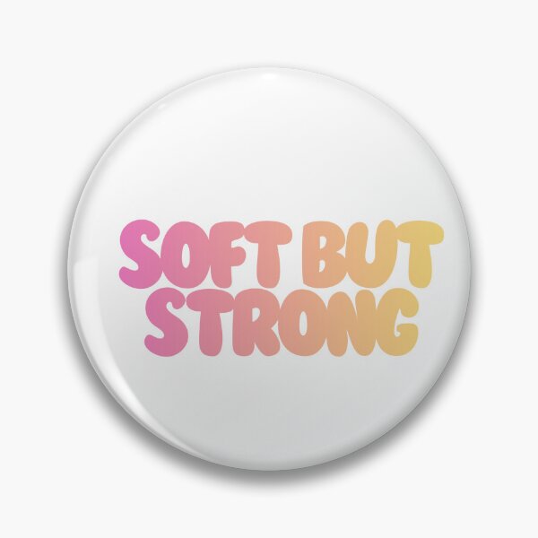 Item preview, Soft But Strong Mental Health Aesthetic Sticker designed and sold by PS-ARTSHOP.