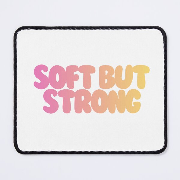 Item preview, Soft But Strong Mental Health Aesthetic Sticker designed and sold by PS-ARTSHOP.