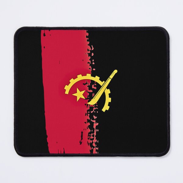 Item preview, Angola Flag T-Shirt | Angolan Pride Gear Wheel Machete Shirt designed and sold by Danny-Arts1.