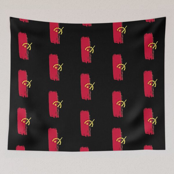 Item preview, Angola Flag T-Shirt | Angolan Pride Gear Wheel Machete Shirt designed and sold by Danny-Arts1.