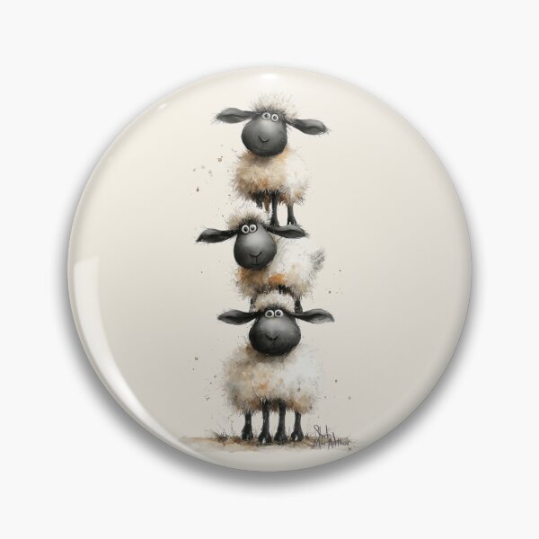 Item preview, Gorgeous Valaise Blacknose Sheep ' King of the Valais’ ' BY SHiRLeY MacARTHuR designed and sold by Shirley MacArthur Art.