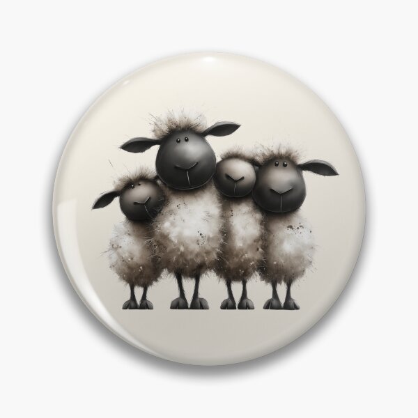 Item preview, Gorgeous Blacknose Valais Sheep ' The Valais Family’ BY SHiRLeY MacARTHuR designed and sold by Shirley MacArthur Art.