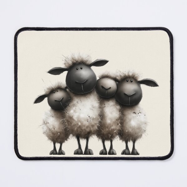 Item preview, Gorgeous Blacknose Valais Sheep ' The Valais Family’ BY SHiRLeY MacARTHuR designed and sold by Shirley MacArthur Art.