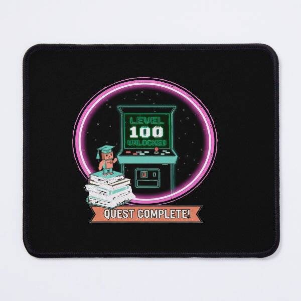 Item preview, level 100 days funny colourful tschool art typography vector art designed and sold by  Mudikeys.
