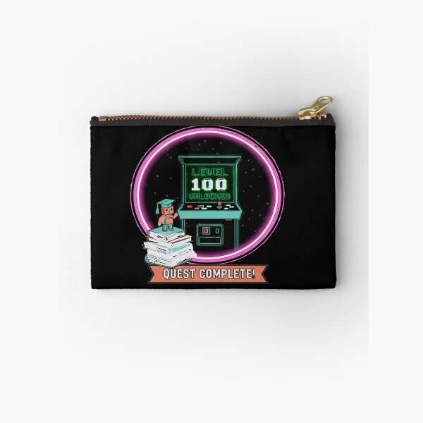 Item preview, level 100 days funny colourful tschool art typography vector art designed and sold by Mudikeys.