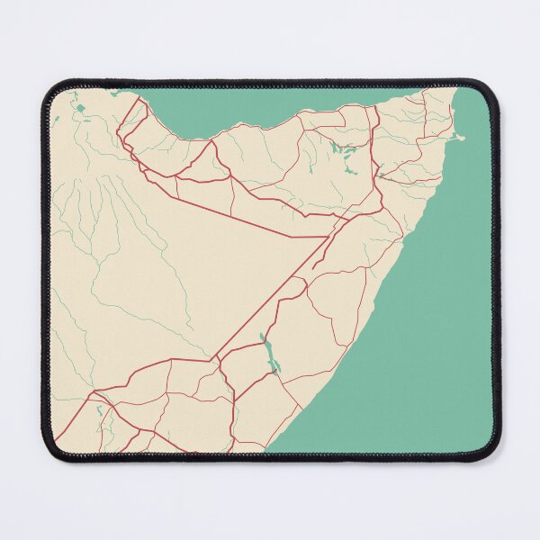 Item preview, Somalia Map Illustration designed and sold by MapsByLeo.