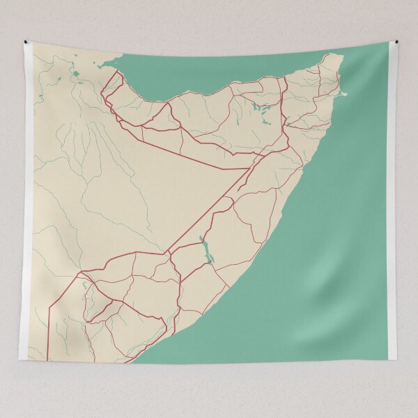 Item preview, Somalia Map Illustration designed and sold by MapsByLeo.
