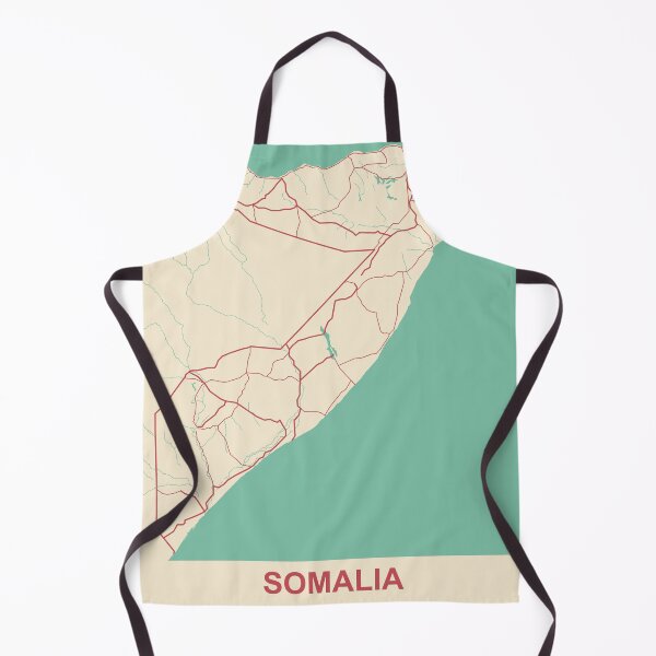 Item preview, Somalia Map Illustration designed and sold by MapsByLeo.
