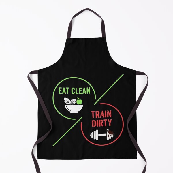 Item preview, Eat Clean Train Dirty | Fitness Motivation Gym Quote Design designed and sold by SV-Creation.