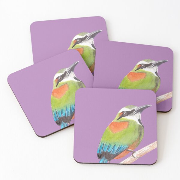 Item preview, Turquoise Browed Motmot watercolour designed and sold by art-elodie-g.