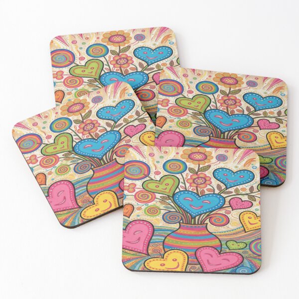 Item preview, Valentine Still Life – Psychedelic Folk Love Art designed and sold by Imaginarium of Chaos falcon88 .