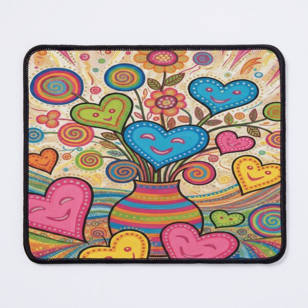 Item preview, Valentine Still Life – Psychedelic Folk Love Art designed and sold by Imaginarium of Chaos falcon88 .