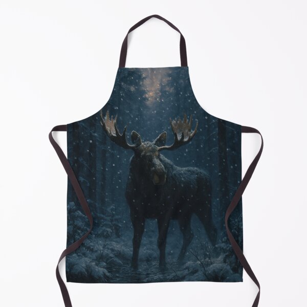 Item preview, Moose in the Winter Forest designed and sold by VandVArt.