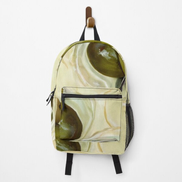 Item preview, Green Olives in Oil Seamless Pattern Background designed and sold by SassyArtistry.