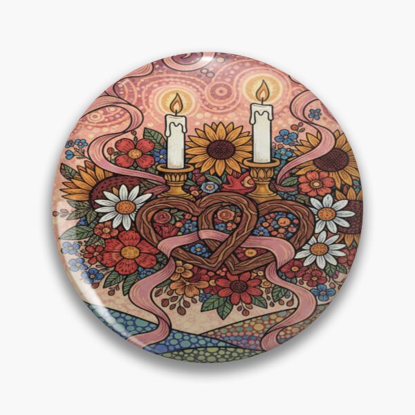 Item preview, Romantic Still Life – Dreamy Valentine Folk Art designed and sold by Imaginarium of Chaos falcon88 .