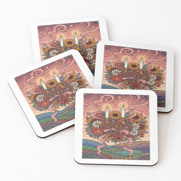 Item preview, Romantic Still Life – Dreamy Valentine Folk Art designed and sold by Imaginarium of Chaos falcon88 .