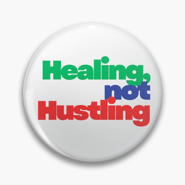 Item preview, Healing Not Hustling Slow Living Sticker designed and sold by PS-ARTSHOP.
