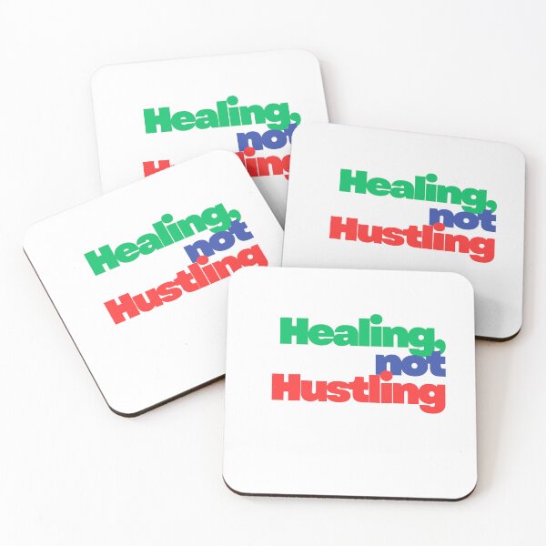 Item preview, Healing Not Hustling Slow Living Sticker designed and sold by PS-ARTSHOP.