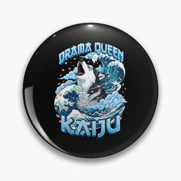 Item preview, Dramatic Husky Kaiju Scream Japanese Wave  designed and sold by Tong4130.