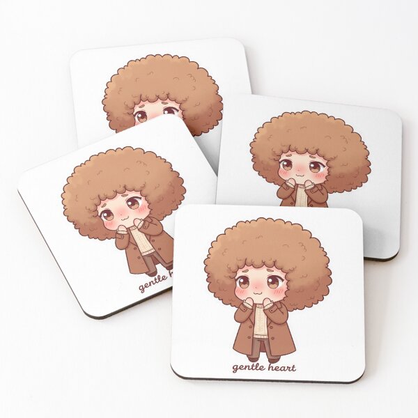Item preview, Mochi Gentle Heart Chibi Sticker – Cute Shy Character with Blushing Cheeks designed and sold by C3J7.