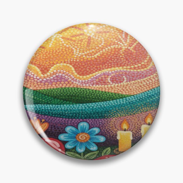 Item preview, Psychedelic Valentine Love – Colorful Folk Still Life designed and sold by Imaginarium of Chaos falcon88 .