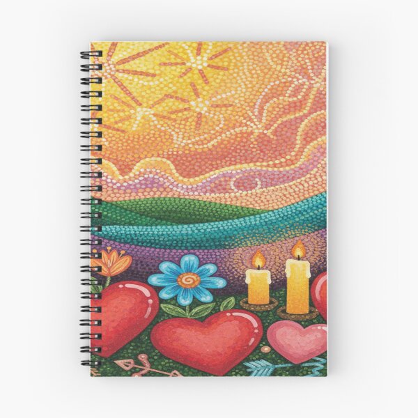 Item preview, Psychedelic Valentine Love – Colorful Folk Still Life designed and sold by Imaginarium of Chaos falcon88 .