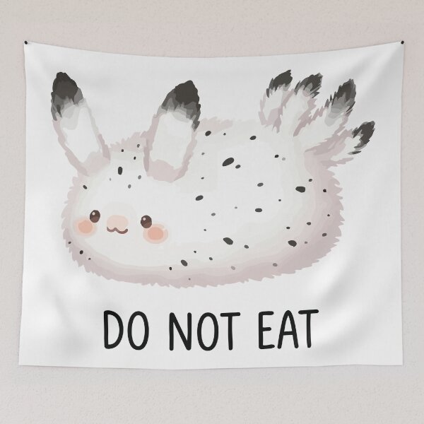 Item preview, Forbidden Marshmallow Cute Sea Bunny Art designed and sold by Petzzz.