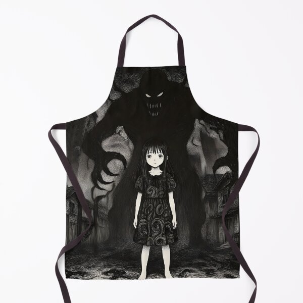 Item preview, A girl and her shadow - Horror Art – Girl and Shadow Monster in Dark Gothic Town designed and sold by ReverieTown.