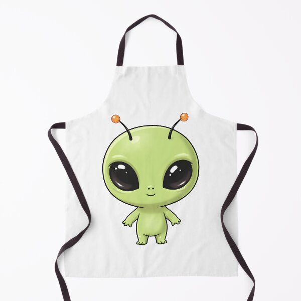 Item preview, Cute Green Alien – Kawaii Space Character Illustration designed and sold by Senkov.