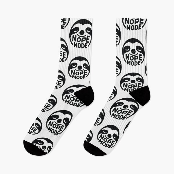 Item preview, Nope Mode – Introvert Sarcastic Sloth Humor designed and sold by Taans-Creation.