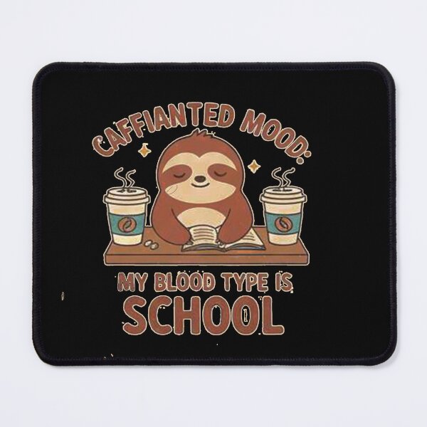 Item preview, caffeinated mood 100 days funny colourful tschool art typography vector art designed and sold by Mudikeys.