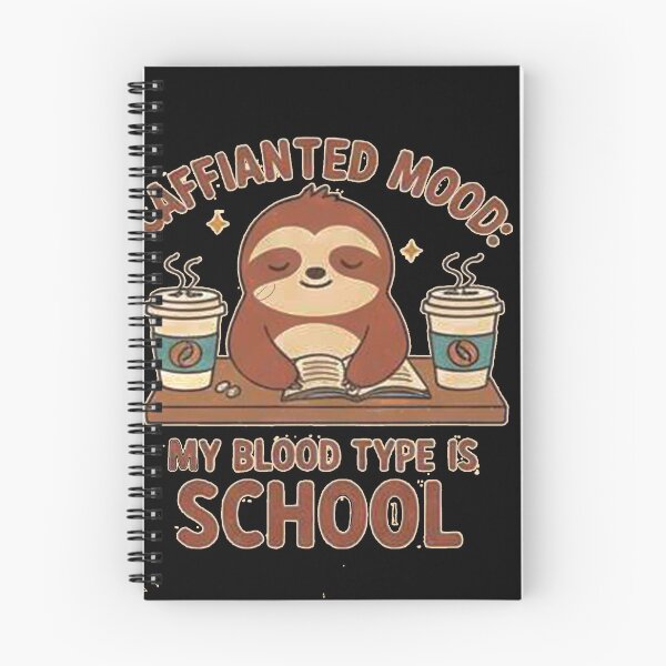 Item preview, caffeinated mood 100 days funny colourful tschool art typography vector art designed and sold by  Mudikeys.